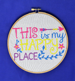 This is My Happy Place Embroidery