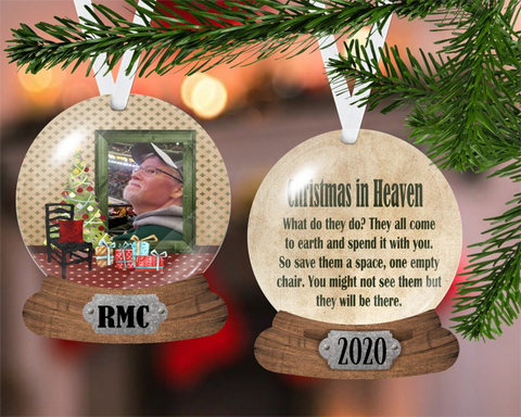 Bereavement Two Sided Christmas Ornament