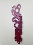 Peacock Bookmark Free Standing Lace