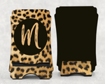 Leopard Print Wooden Phone Stand