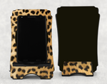 Leopard Print Wooden Phone Stand