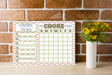 Chore Chart For Kids, Weekly, Dry Erase Board