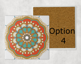Mandala Style Coaster Set of 4 Sandstone Coasters