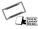 Custom Trailer Hitch Cover and License Plate Frame