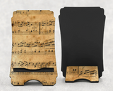 Wooden Phone Stand Rustic Musical Paper