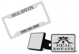 Custom Trailer Hitch Cover and License Plate Frame
