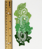 Dragon Free Standing Lace Bookmark (Green Ombre)