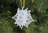 3D Snowflake Christmas Tree Ornament, Free Standing Lace