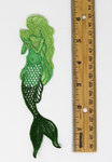 Mermaid Free Standing Lace Bookmark (Green Ombre)