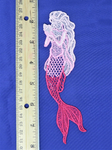 Mermaid Free Standing Lace Bookmark (Pink Ombre)