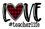 Love Teacher Life Water Bottle