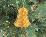 3D Lace Bell Christmas Tree Ornament, Free Standing Lace
