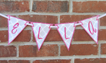 Personalized Banner (Grey and Pink)