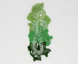 Dragon Free Standing Lace Bookmark (Green Ombre)