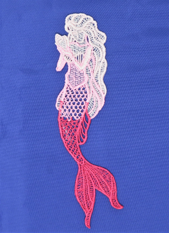 Mermaid Free Standing Lace Bookmark (Pink Ombre)