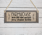 Farmhouse Bed And Breakfast Sign