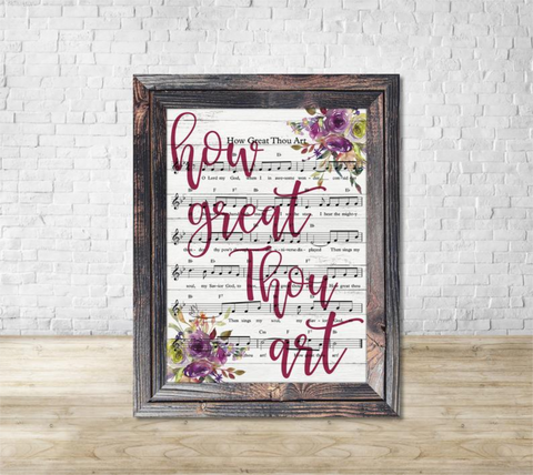 How Great Thou Art Sign