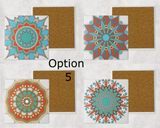 Mandala Style Coaster Set of 4 Sandstone Coasters