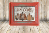Welcome Faux Barn Wood Sign