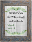 Home Family WiFi Password Sign